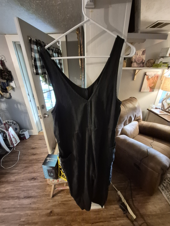 CALIA by Carrie Underwood Pants - Callia Black Sleeveless V-Neck Jumpsuit